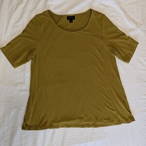 J. Jill Green Short Sleeve Relaxed T-Shirt Medium
